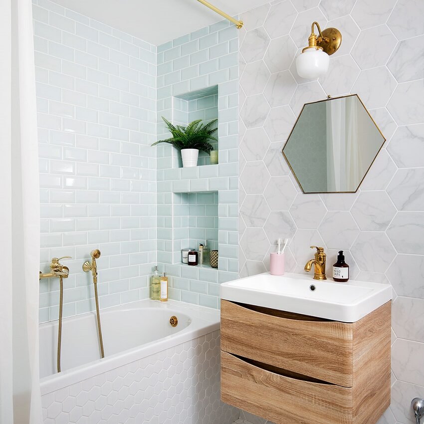 Mẫu thiết kế nhà tắm, phòng vệ sinh 2m2 nhỏ
